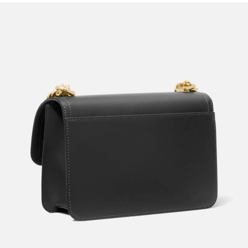 NWT MICHAEL KORS BLACK LEATHER CROSSBODY BAG - Picture 2 of 5